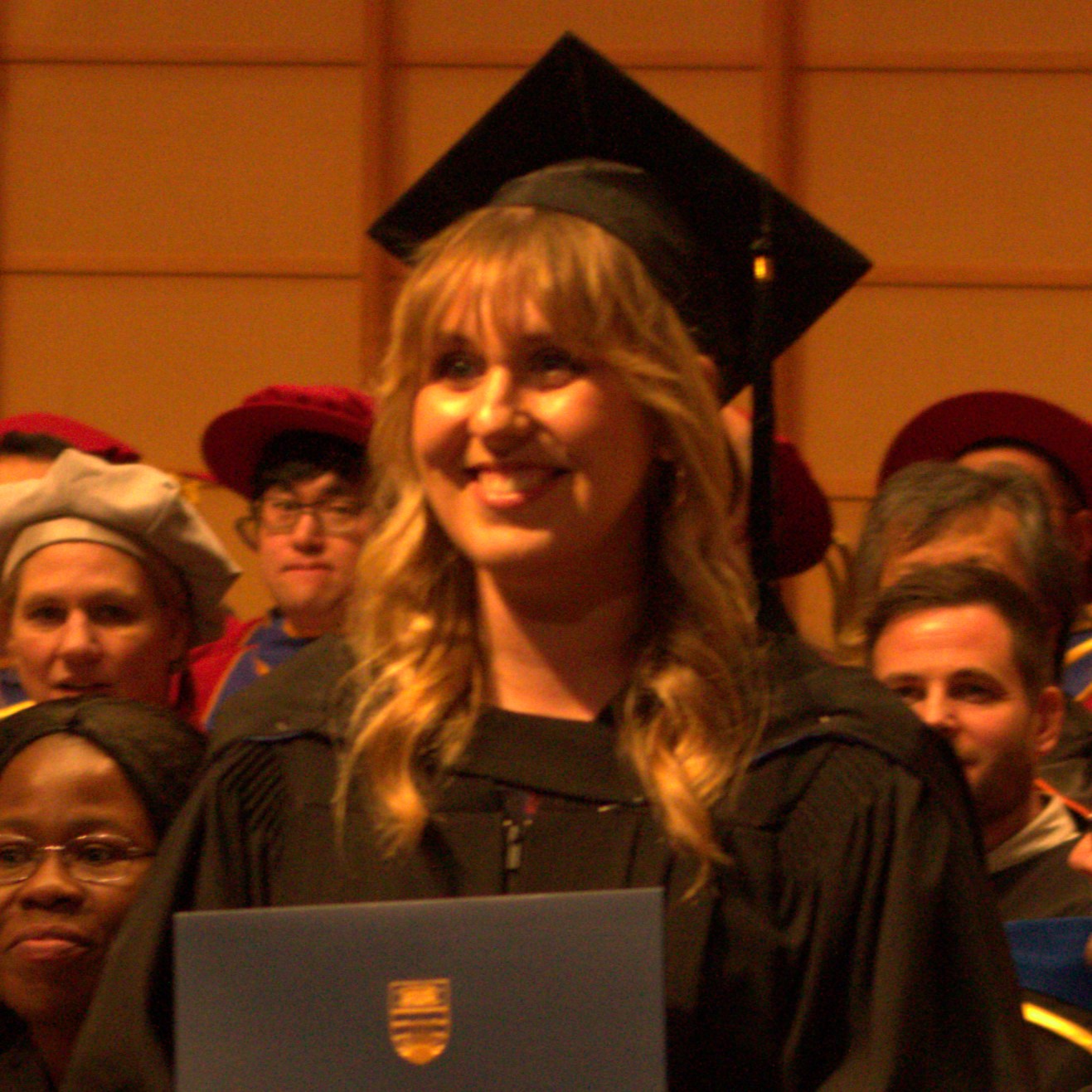 Woman in grad regalia