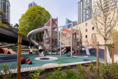A compact urban playground