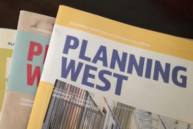 Stack of Planning West magazines
