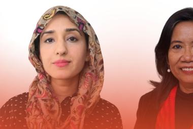 Two women, one a student and one a professor