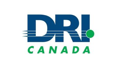 DRI Canada logo, featuring green ball flying past letters