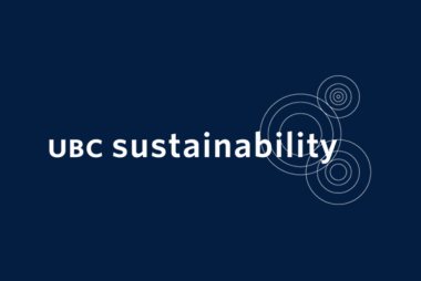 UBC Sustainability logo, with concentric circles like drop-ripples in water