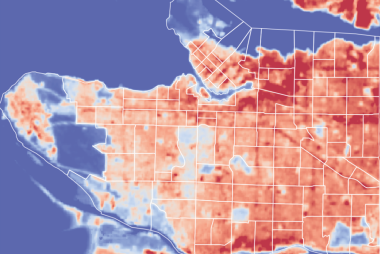 Vancouver heatmap showing unequal distribution of heat by neighbourhood