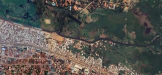 Satellite view of Kampala