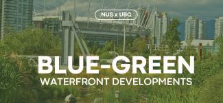 Poster to presentation featuring messy grassy area in front of hyper-urban area