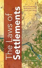 The Laws of Settlements cover, amidst landscape map