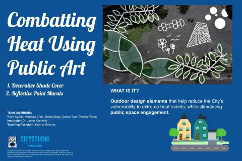 Combatting Heat Using Public Art poster