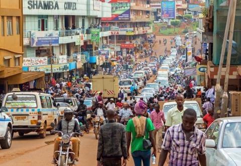 Cityscape of Kampala