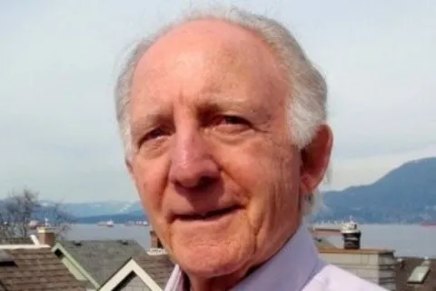 Man in front of Burrard Inlet