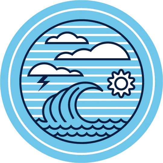 Graphic depicting various kinds of weather