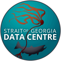 Strait of Georgia Data Centre logo, a salmon swimming past seagrass