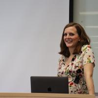Julia at podium
