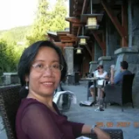 Nora Angeles smiling